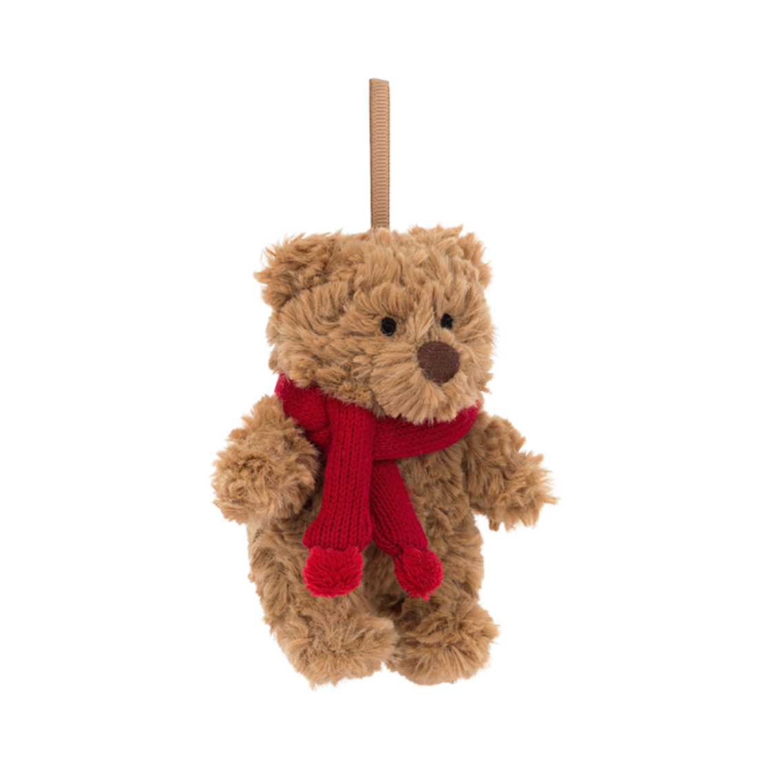BARS6BD Jellycat Bartholomew Bear Decoration Brown Red