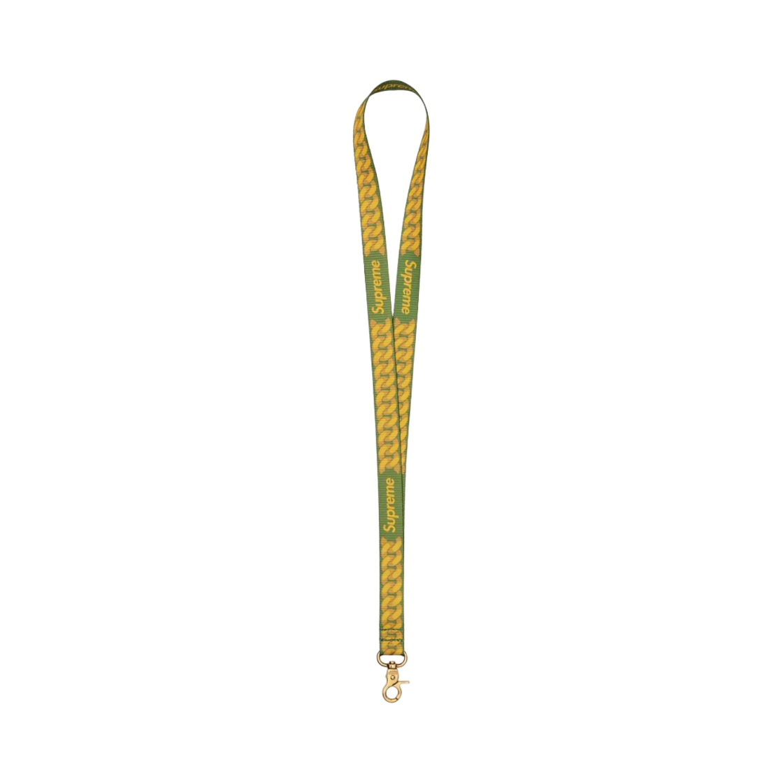 - Supreme Cuban Link Lanyard Olive - 22SS