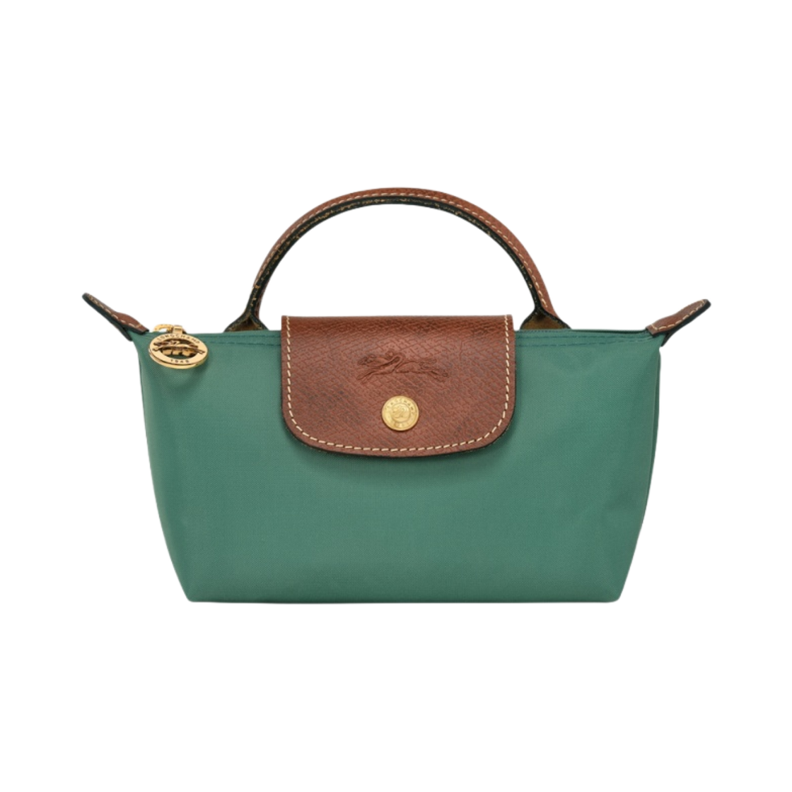 34175089P84 Longchamp Le Pliage Original Handle Pouch Sage - 대표 이미지 #1
