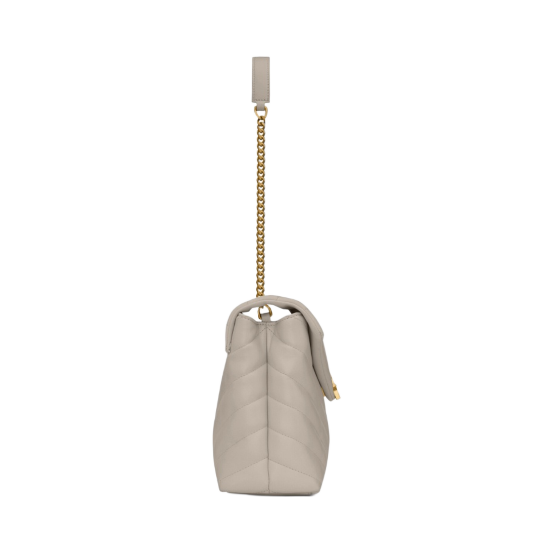 생로랑 마틀라세 Y 레더 브론즈 모노그램 루루 스몰백 블랑 빈티지(Saint Laurent Bronze Monogram Loulou Small Bag in Matelasse Y Leather Blanc Vintage) - 3