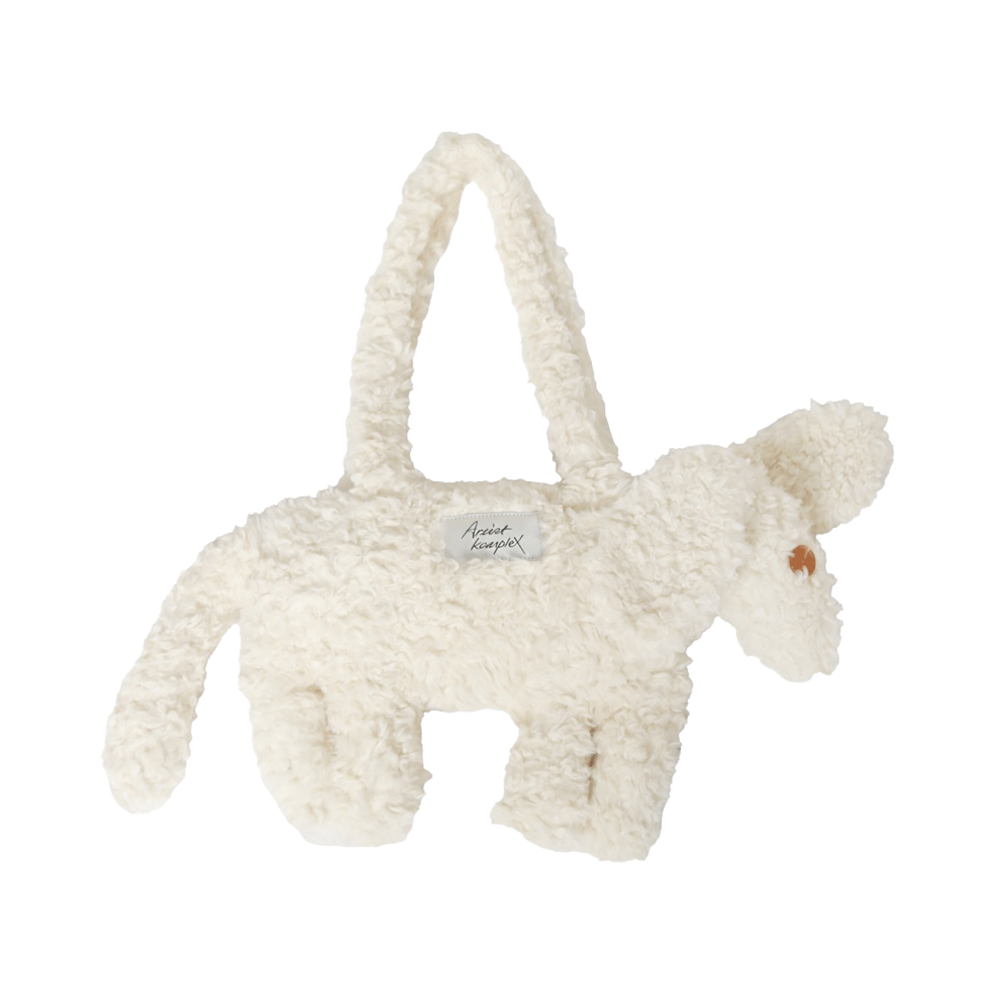 CU24RAC19-IVOS Artist Komplex Nurunge Dog Shoulder Bag Ivory