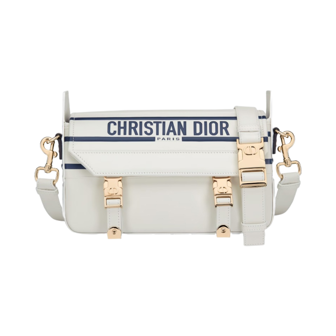 디올 스몰 디올캠프 백 스무스 카프스킨 화이트 블루(Dior Small Diorcamp Bag Smooth Calfskin White Blue) - 1