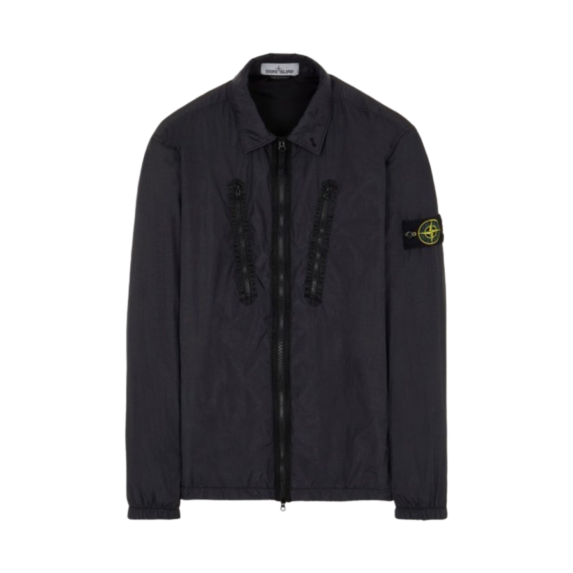 스톤 아일랜드 10523 가먼트 다이드 크링클랩스 오버셔츠 네이비 블루 - 21FW(Stone Island 10523 Garment Dyed Crinkle Reps Overshirt Navy Blue - 21FW) - 1