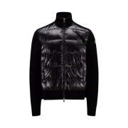 Moncler Graphic Padded Wool Cardigan Black - 22FW