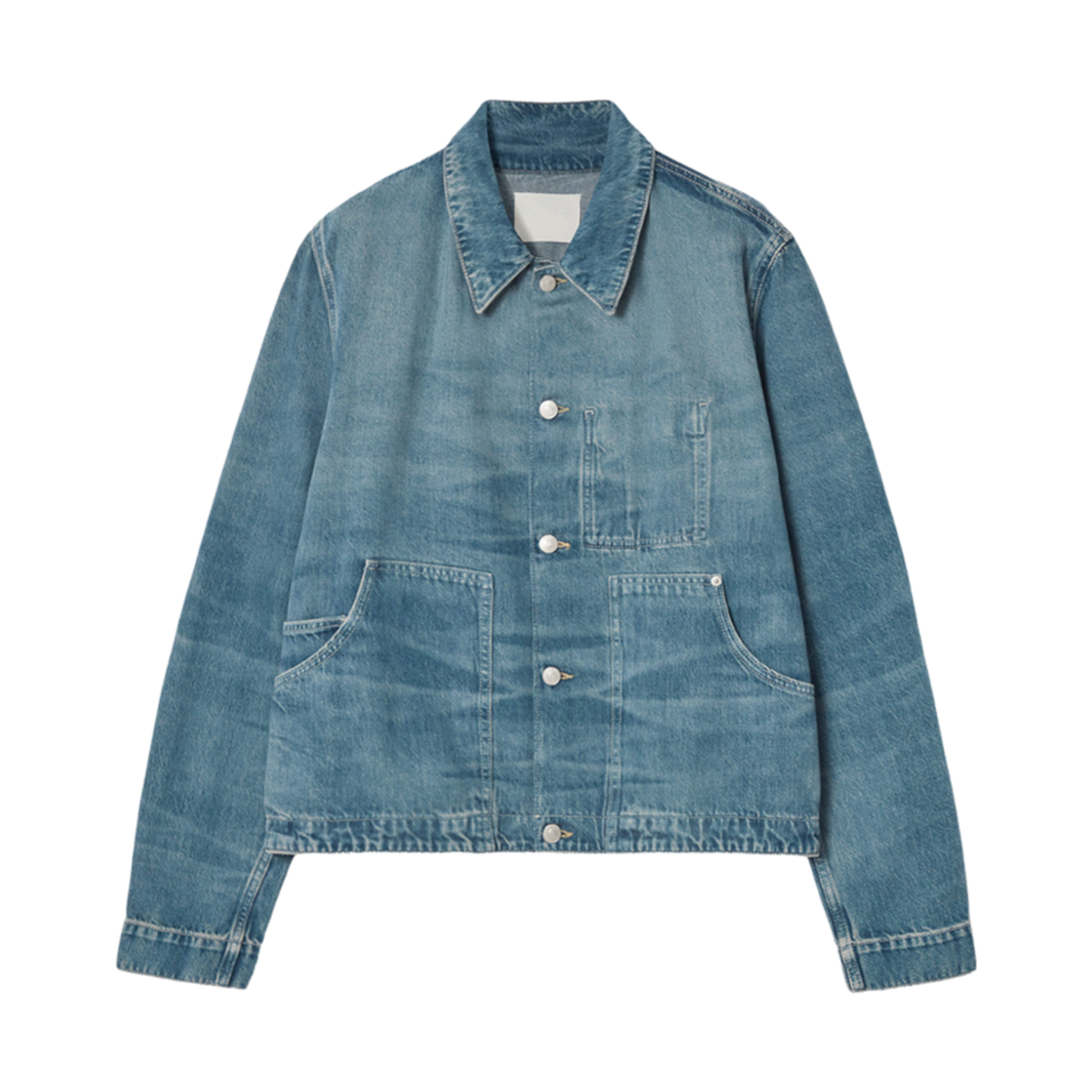 1235216001 COS Boxy Denim Jacket Washed Blue