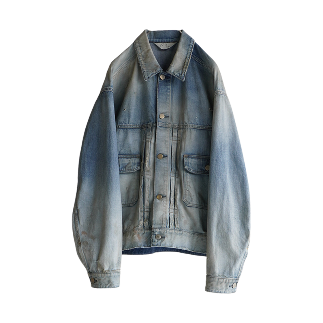ANC-JK24-A Ancellm Damage Denim Jacket Type-2 Indigo