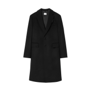 Burberry Wool Cashmere Tailored Coat Black