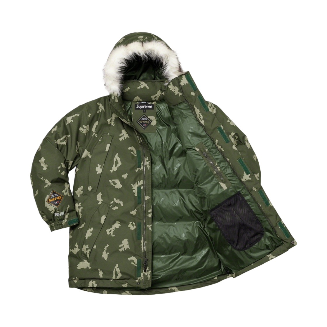슈프림 고어텍스 700-필 다운 파카 올리브 러시안 카모 - 21FW(Supreme Gore-Tex 700-Fill Down Parka Olive Russian Camo - 21FW) - 2