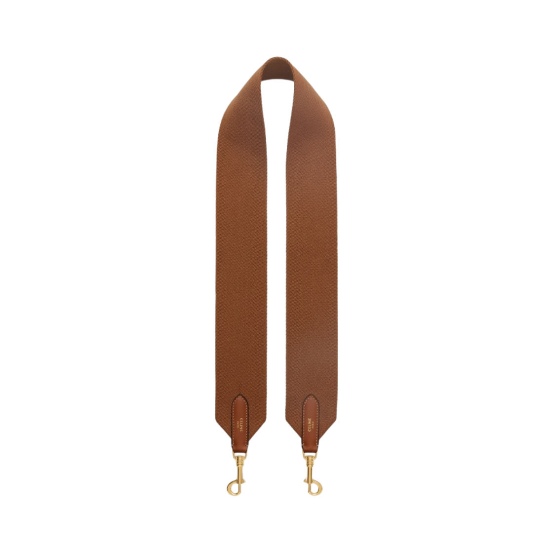 셀린느 숏 텍스타일 카프스킨 스트랩 탄(Celine Short Strap in Textile and Calfskin Tan) - 1
