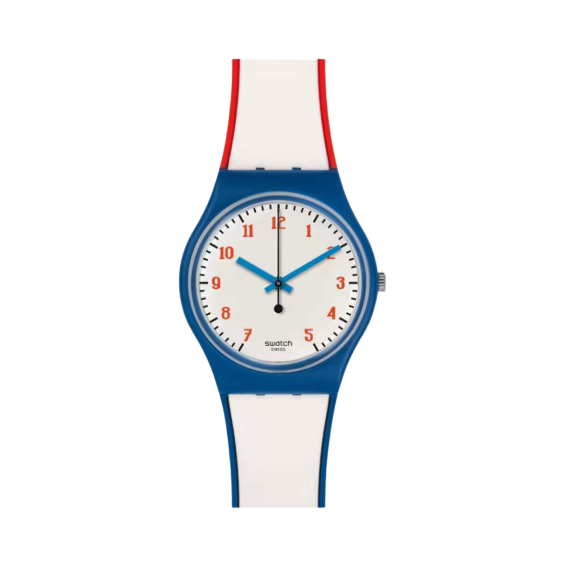 GN248 Swatch Plein Gaz Quartz White Blue Red