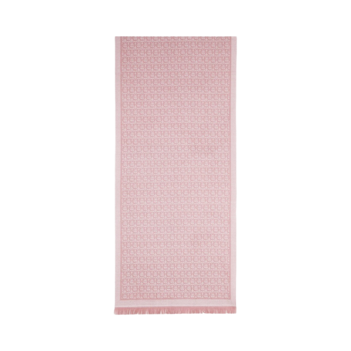 327955-717644 (W) Ferragamo Gancini Wool Scarf Candy Pink