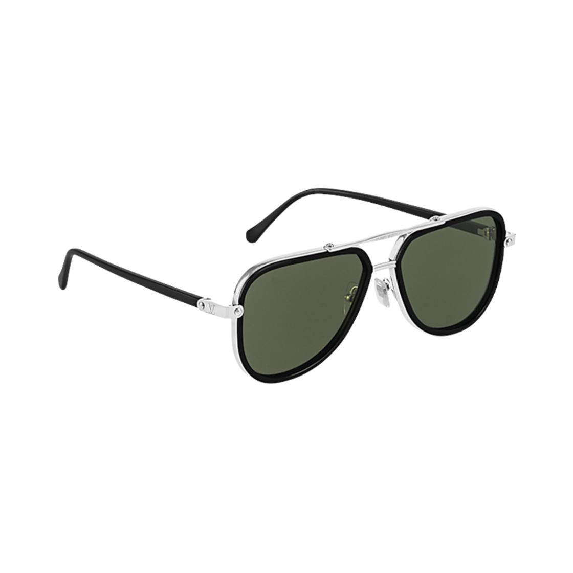루이비통 LV 시그니처 듀오 파일럿 선글라스 다크 그린(Louis Vuitton LV Signature Duo Pilot Sunglasses Dark Green) - 1