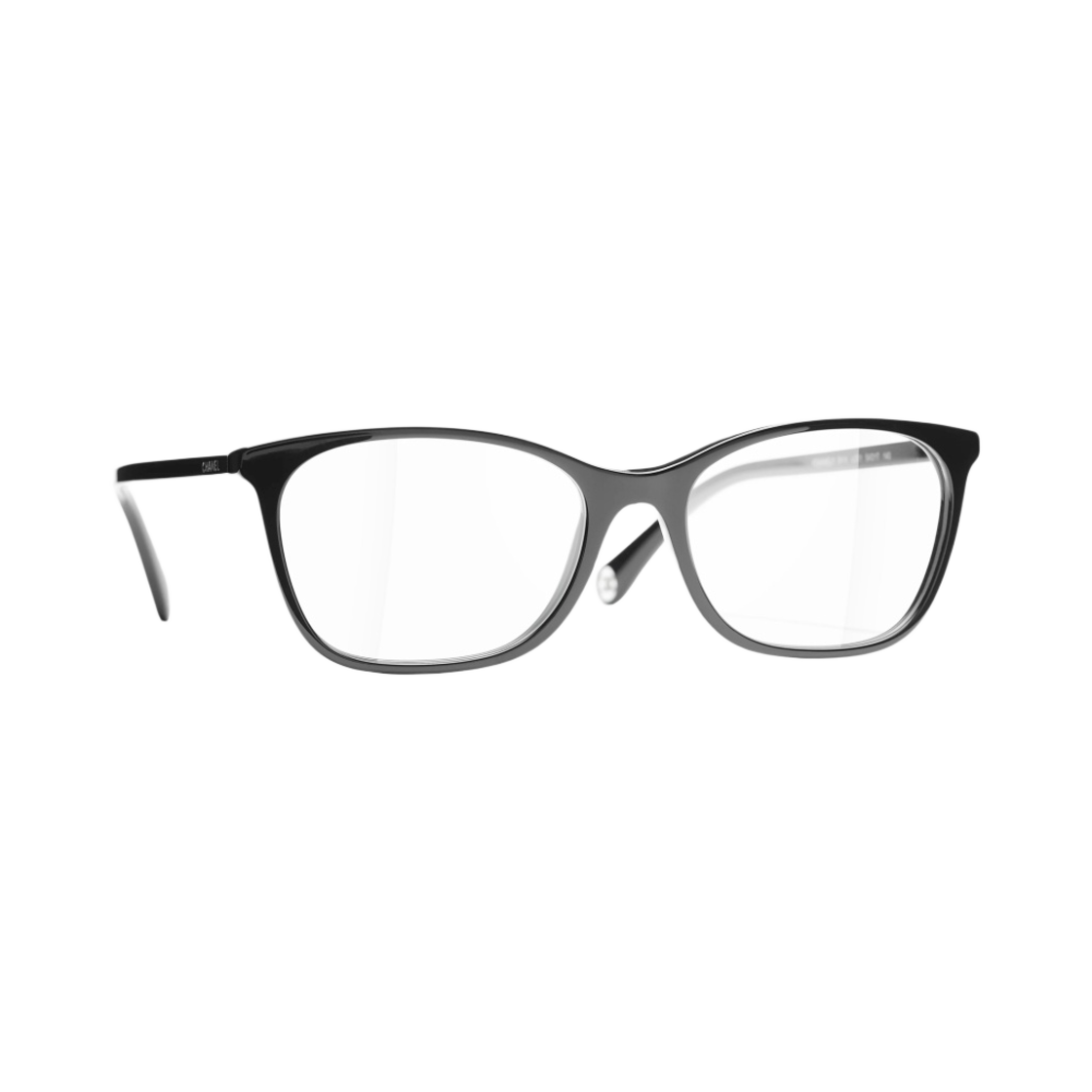 샤넬 스퀘어 프레임 아세테이트 & 블랙(Chanel Rectangle Eyeglasses Acetate & Black) - 2