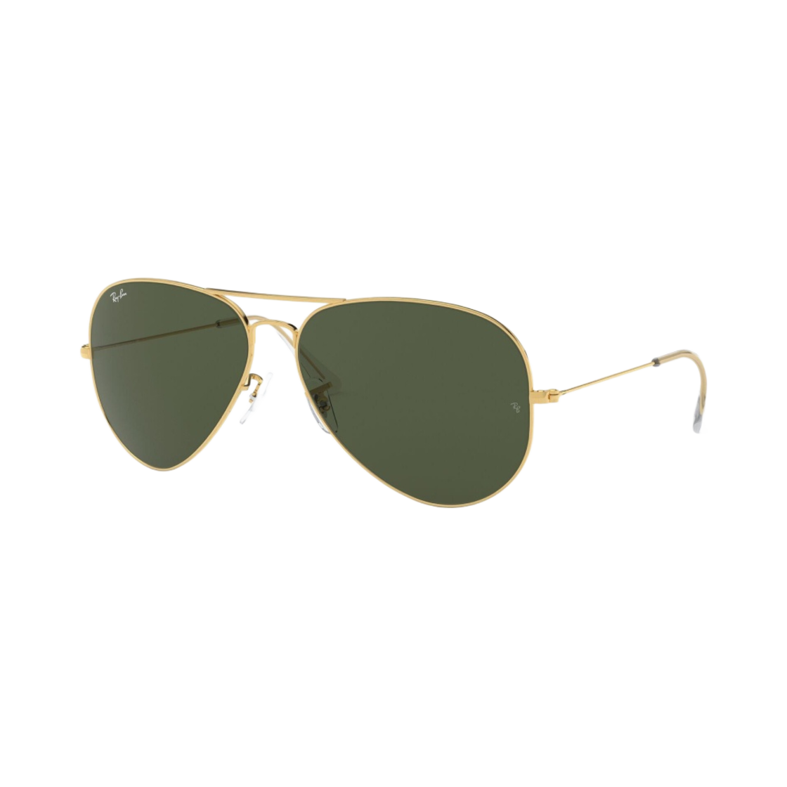 RB3026-L2846 Ray-Ban Aviator Large Metal II Polished Gold Frame Green Classic G-15 Lenses - #2