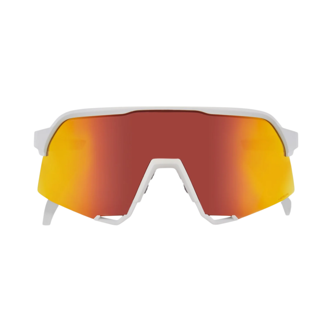 100퍼센트 S3 소프트 택트 화이트 하이퍼 레드 멀티레이어 미러 렌즈(100% S3 Soft Tact White Hiper Red Multilayer Mirror Lens)