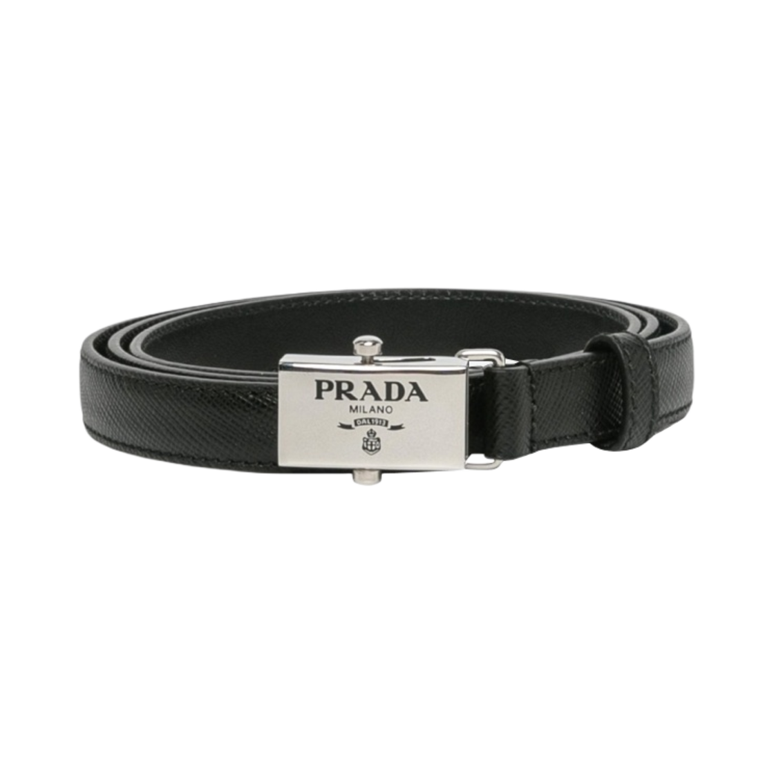 (W) 프라다 사피아노 레더 벨트 블랙((W) Prada Saffiano Leather Belt Black) - 1