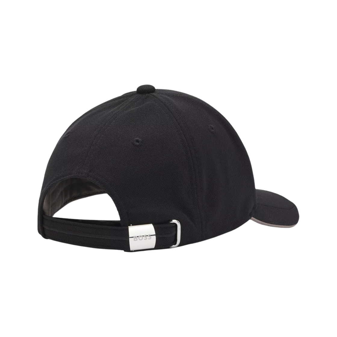 휴고 보스 니트 피케 자수 로고 식스 패널 캡 블랙(Hugo Boss Knitted Pique Six Panel Cap with Embroidered Logo Black) - 3
