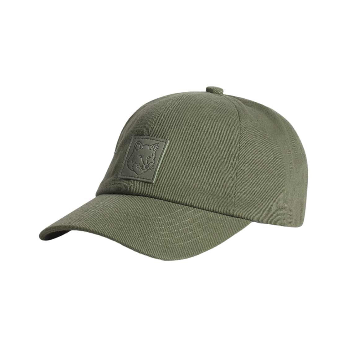 메종 키츠네 볼드 폭스 헤드 레더 패치 6P 캡 베이 리프(Maison Kitsune Bold Fox Head Leather Patch 6P Cap Bay Leaf) - 2