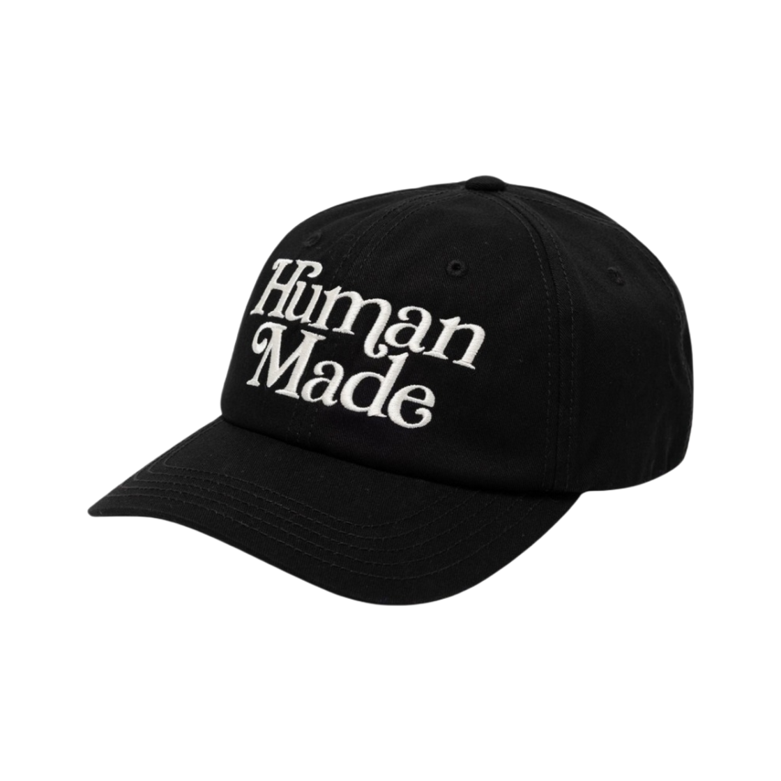 휴먼 메이드 x 베르디 걸스 돈 크라이 GDC 6 패널 캡 #1 블랙 - 오츠모 플라자 한정(Human Made x Verdy Girls Don't Cry GDC 6-Panel Cap #1 Black - Otsumo Plaza Exclusive)