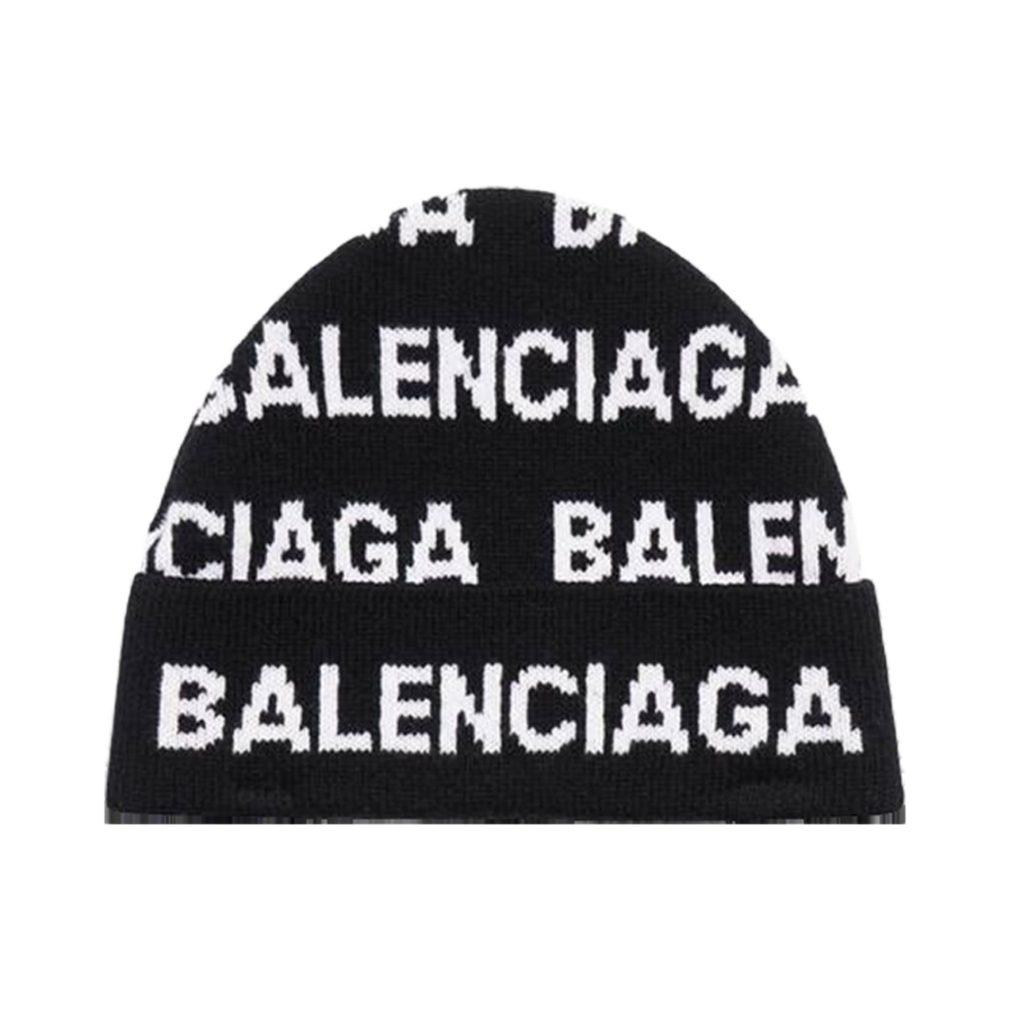 발렌시아가 Bal 호라이즌탈 올오버 비니 블랙(Balenciaga Bal Horizontal Allover Beanie Black) - 1