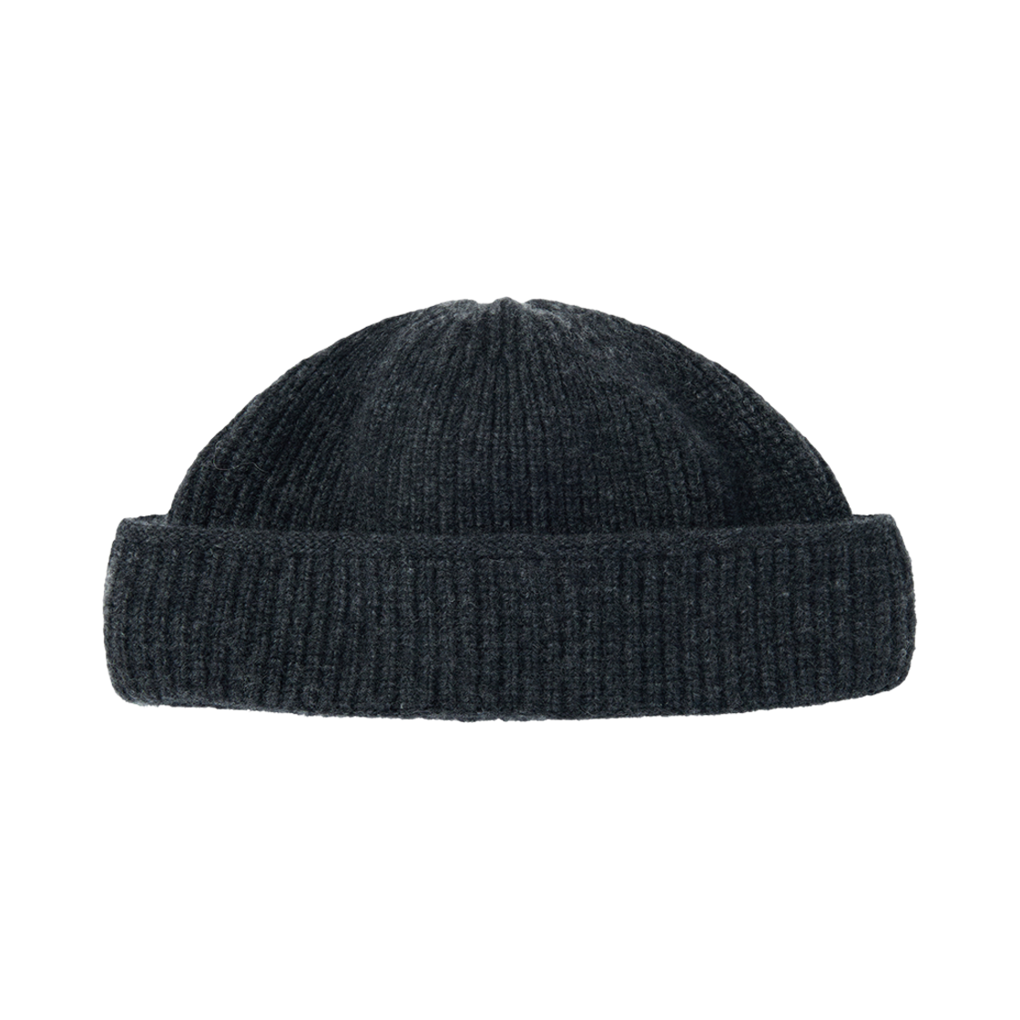 RML24FWMWCH Merino Wool Double Cuff Watchcap Charcoal