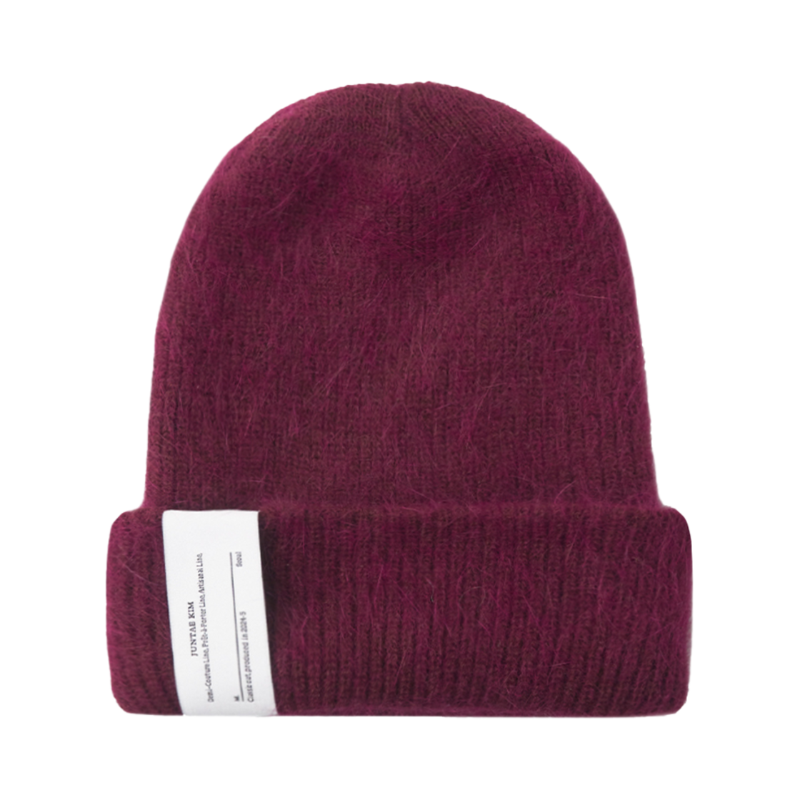 JTK_ARTISANAL_TL14 JTK ARTISANAL Angora Beanie Wine