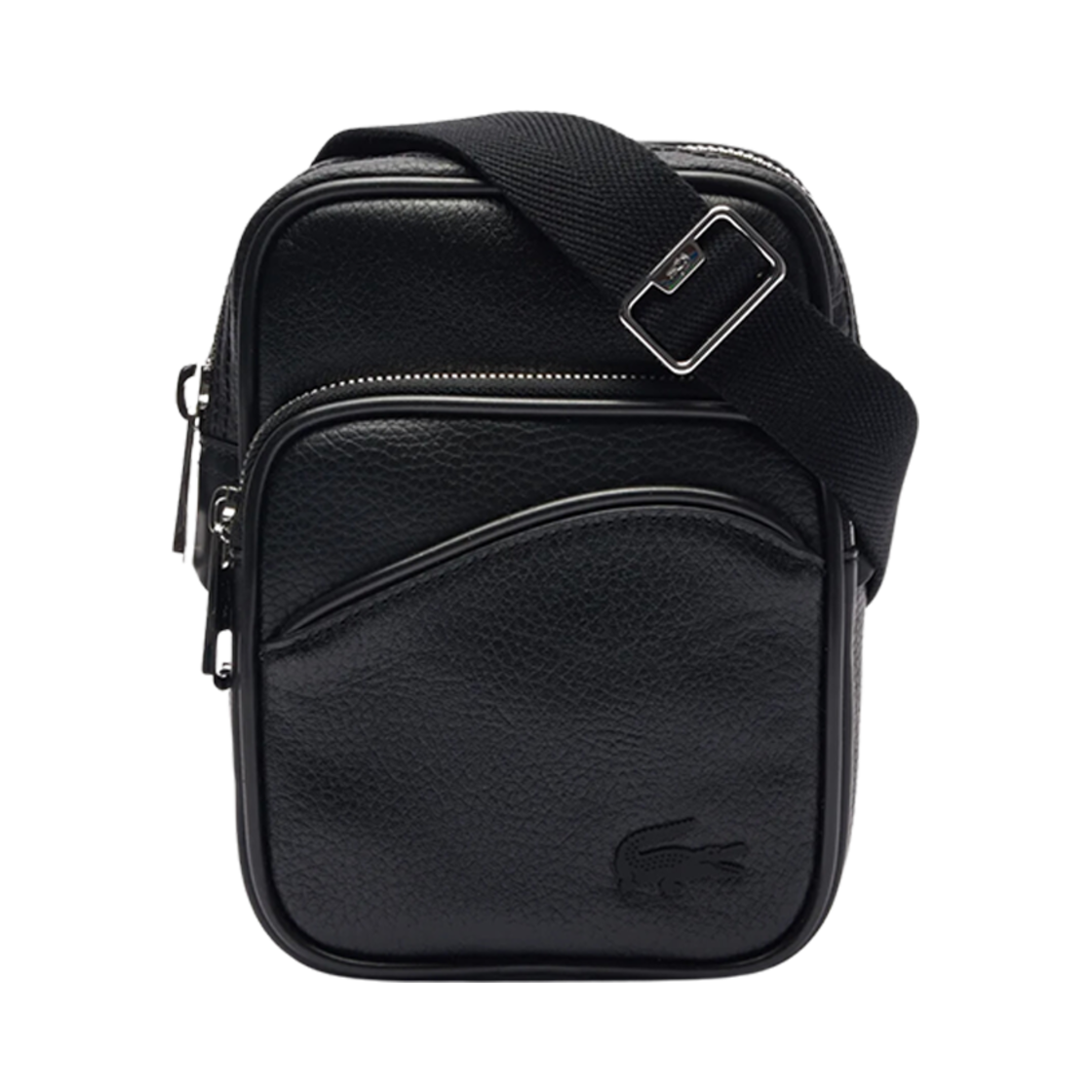 라코스테 스몰 앤지 그레인 크로스백 블랙(Lacoste Small Angy Grain Cross Bag Black)