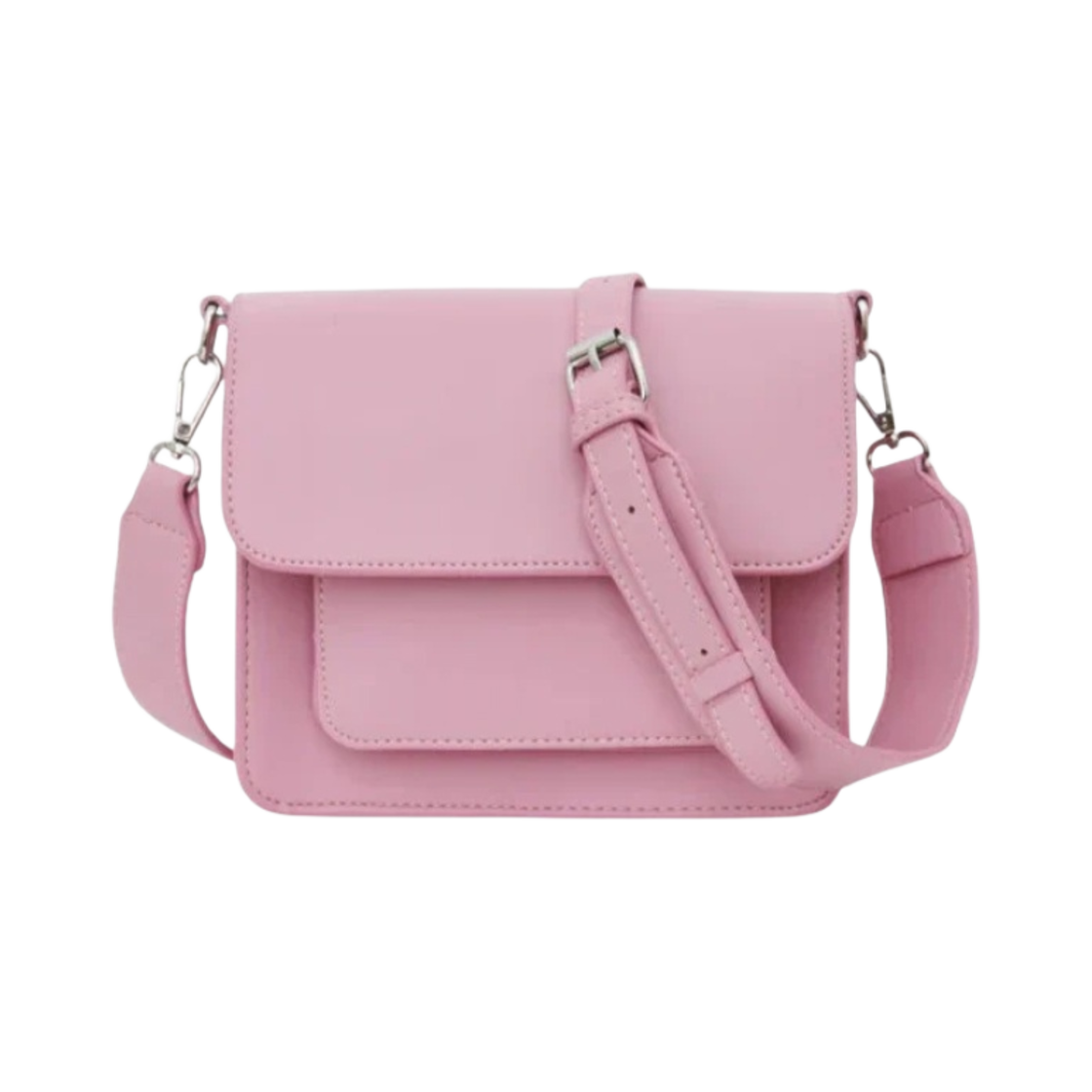 비스크 비건 케이먼 포켓 스터럭쳐 크로스백 핑크 블룸(HVISK Vegan Cayman Pocket Structure Cross Bag Pink Bloom)