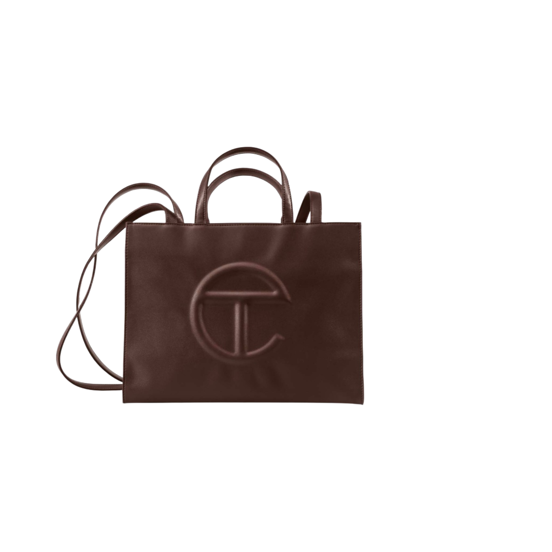 텔파 미디움 쇼핑백 초콜릿(Telfar Medium Shopping Bag Chocolate)