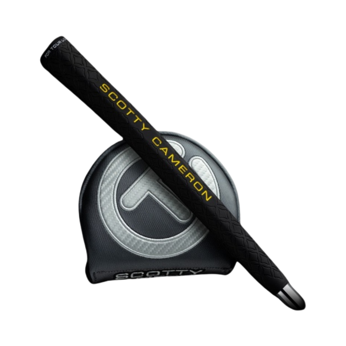 타이틀리스트 스카티 카메론 써클티 팬텀 X T 5.5 투어 블랙 프로토타입 카본 러시 써클티 헤드커버 뉴 텍스처드 피스톨리로 플러스 그립 퍼터 34인치 실버(Titleist Scotty Cameron Circle T Phantom X T 5.5 Tour Black Prototype Carbon Rush Circle T Headcover New Textured Pistolero Plus Grip Putter 34-Inch Silver) - 4