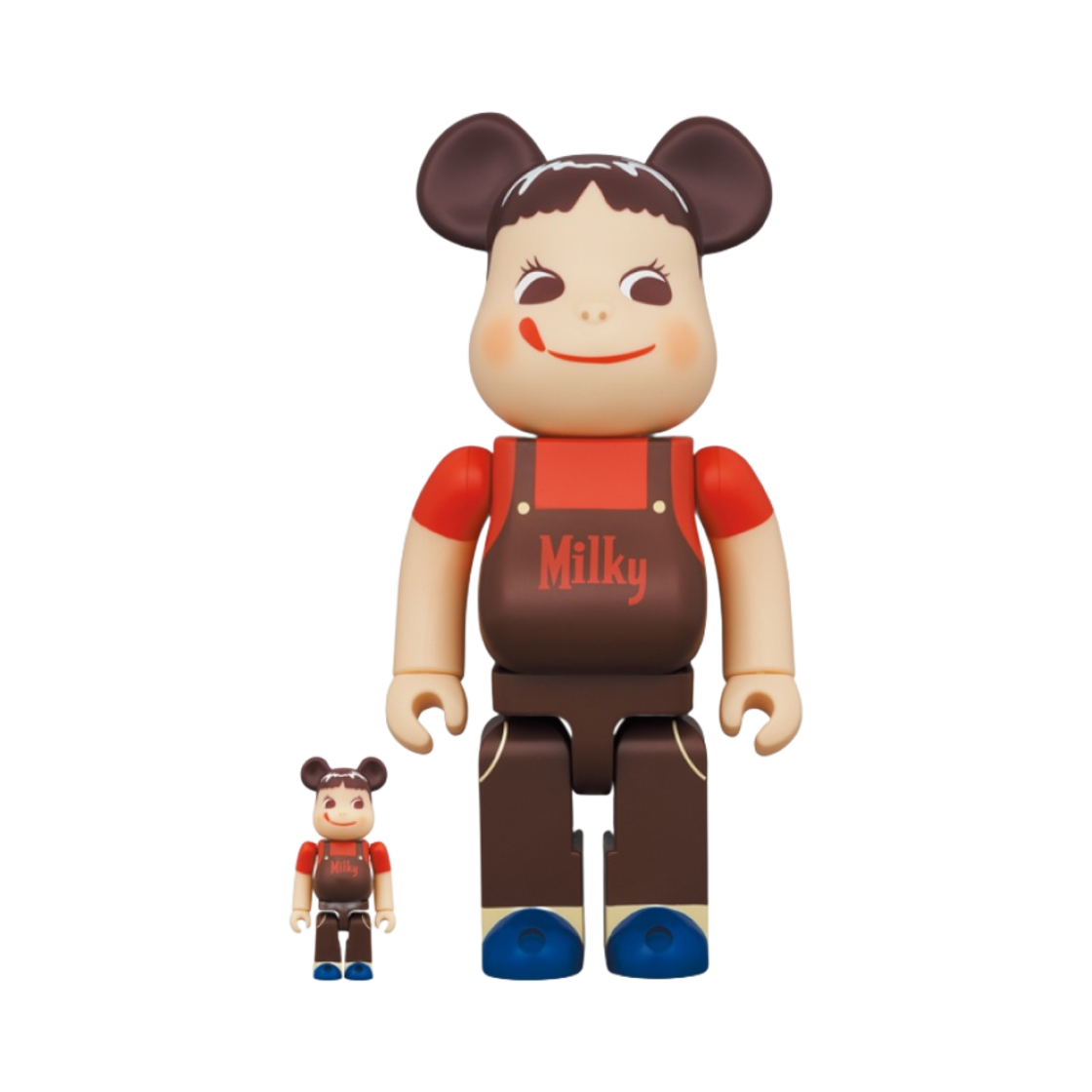 - Bearbrick Peko-Chan Chocolate Milky 100％ & 400％ Set