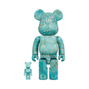 Bearbrick x Vincent Van Gogh Museum Almond Blossom 100% & 400% Set
