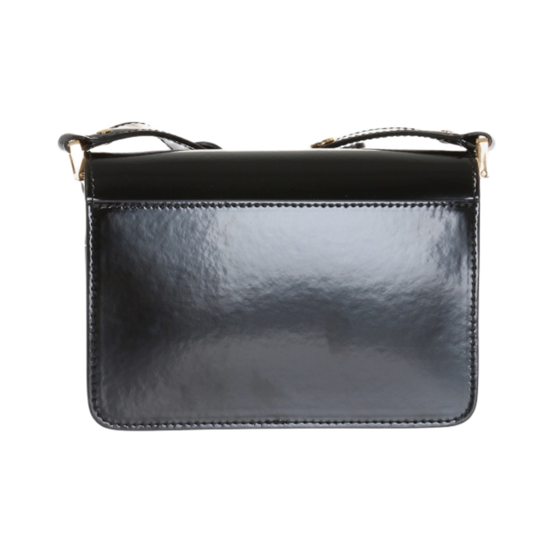 마르니 유광 가죽 미니 트렁크백 블랙(Marni Shiny Leather Mini Trunk Bag Black) - 2