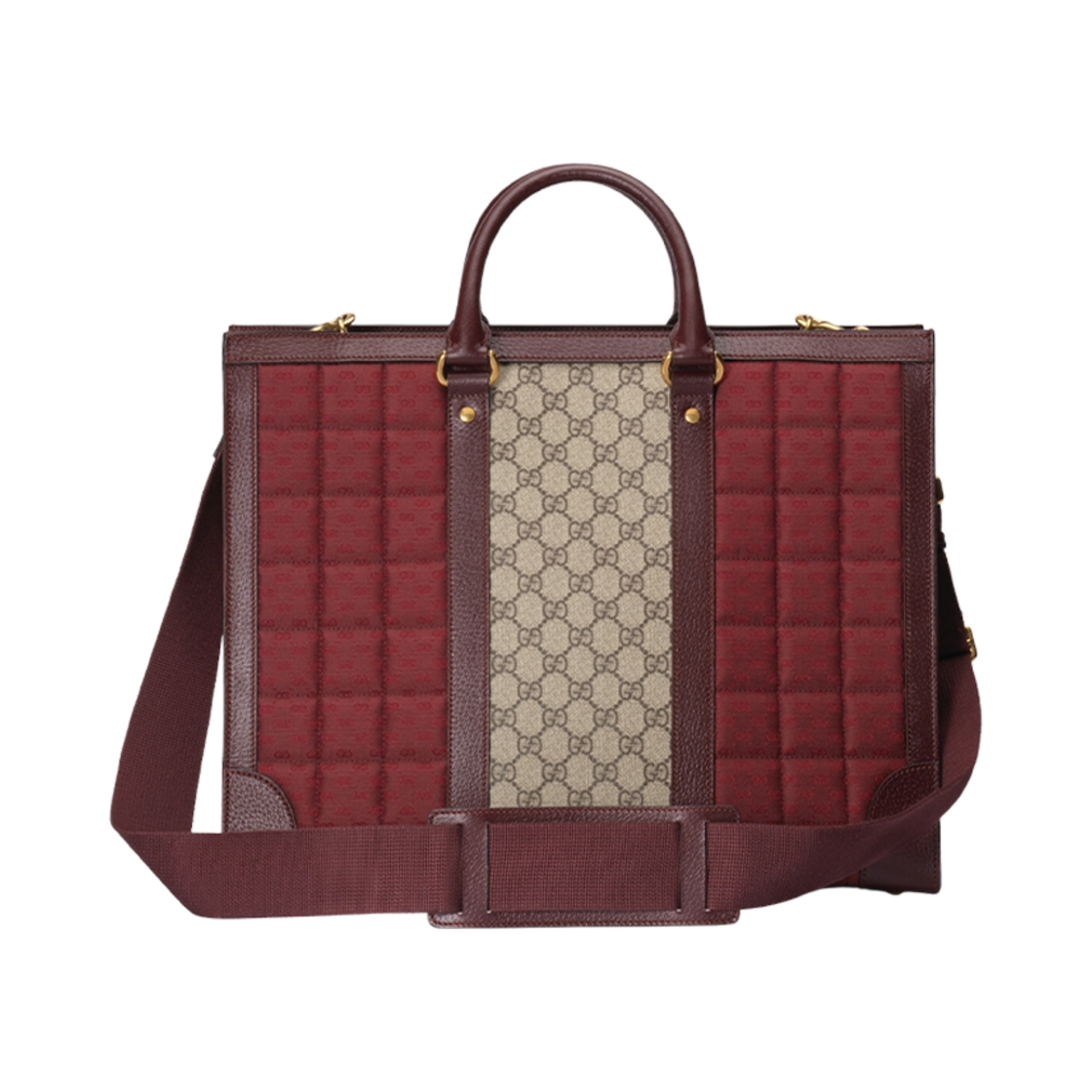 구찌 미니 GG 캔버스 라지 토트백 버건디 GG 캔버스(Gucci Mini GG Canvas Large Tote Bag Burgundy GG Canvas) - 3