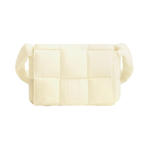 Bottega Veneta Mini Padded Tech Cassette White