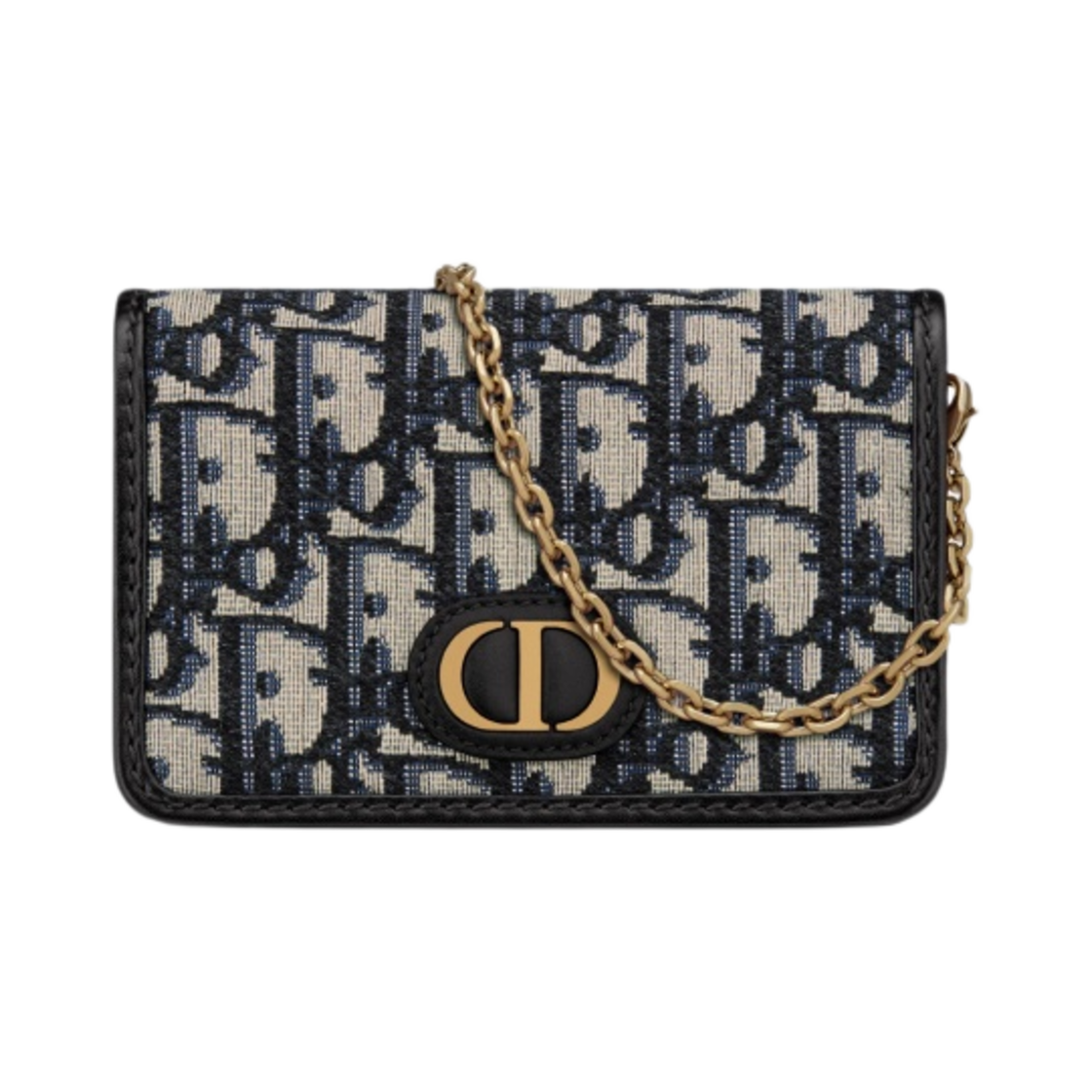 디올 30 몽테인 나노 파우치 블루 디올 오블리크 자카드(Dior 30 Montaigne Nano Pouch Blue Dior Oblique Jacquard)