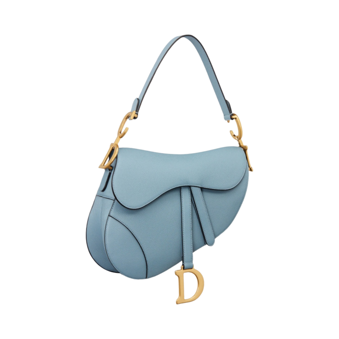디올 새들백 그레인드 카프스킨 호라이즌 블루(Dior Saddle Bag Grained Calfskin Horizon Blue) - 2