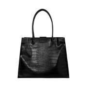 Bohemian Seoul Big Croc Shoulder Bag Black