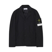 Stone Island A0125 O-Cotton/R-Nylon Tela Primaloft Blazer Black - 21FW