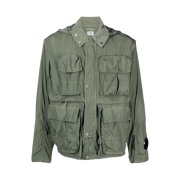 C.P. Company Chrome-R Goggle Utility Jacket Agave Green - 24SS