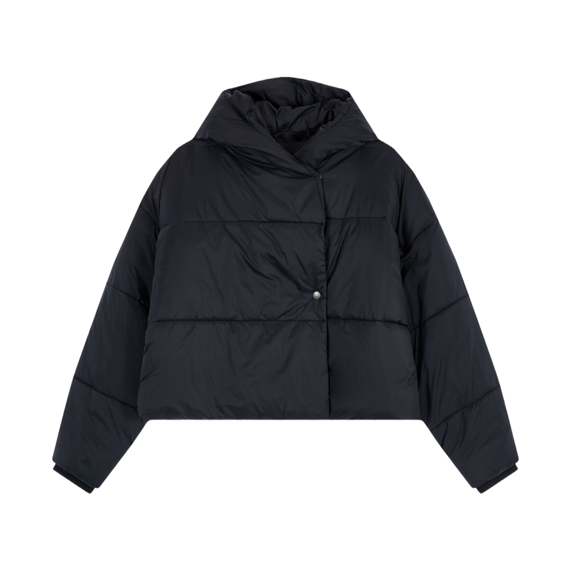 40WL527BAE (W) Calvin Klein Heavy Weight Classic Shawl Collar Short Puffer Black Beauty
