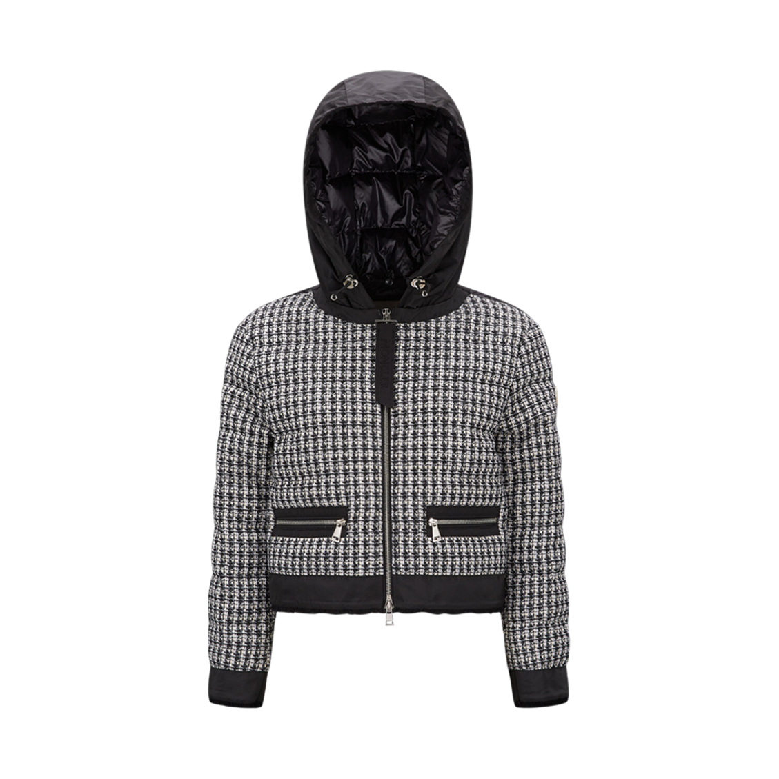 (W) 몽클레르 레모네이 쇼트 다운 자켓 블랙 화이트 - 23SS((W) Moncler Remonay Short Down Jacket Black White - 23SS) - 1