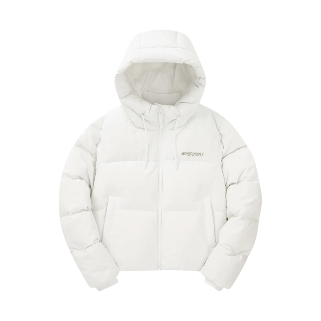 (W) 디스커버리 익스페디션 올리아 RDS 다운 숏 패딩 크림((W) Discovery Expedition Olia RDS Down Short Padding Cream)