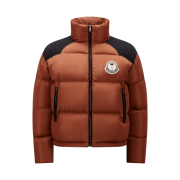 Moncler x Palm Angels Nevin Short Down Jacket Brown- 22FW