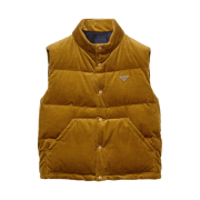 Prada Corduroy Down Vest Barley