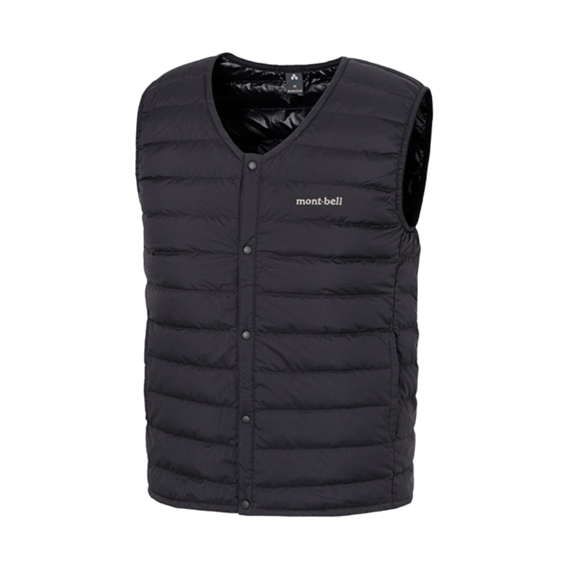 1101672 Montbell Superior Down V-Neck Vest Black