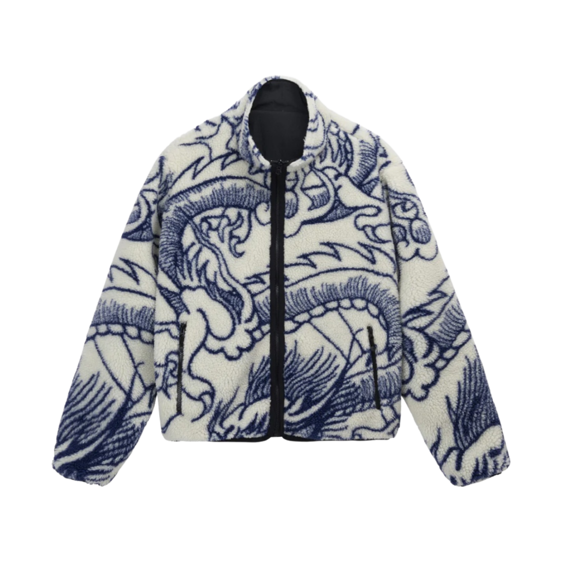 스투시 드래곤 쉐르파 자켓 내츄럴(Stussy Dragon Sherpa Jacket Natural)