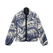 Stussy Dragon Sherpa Jacket Natural