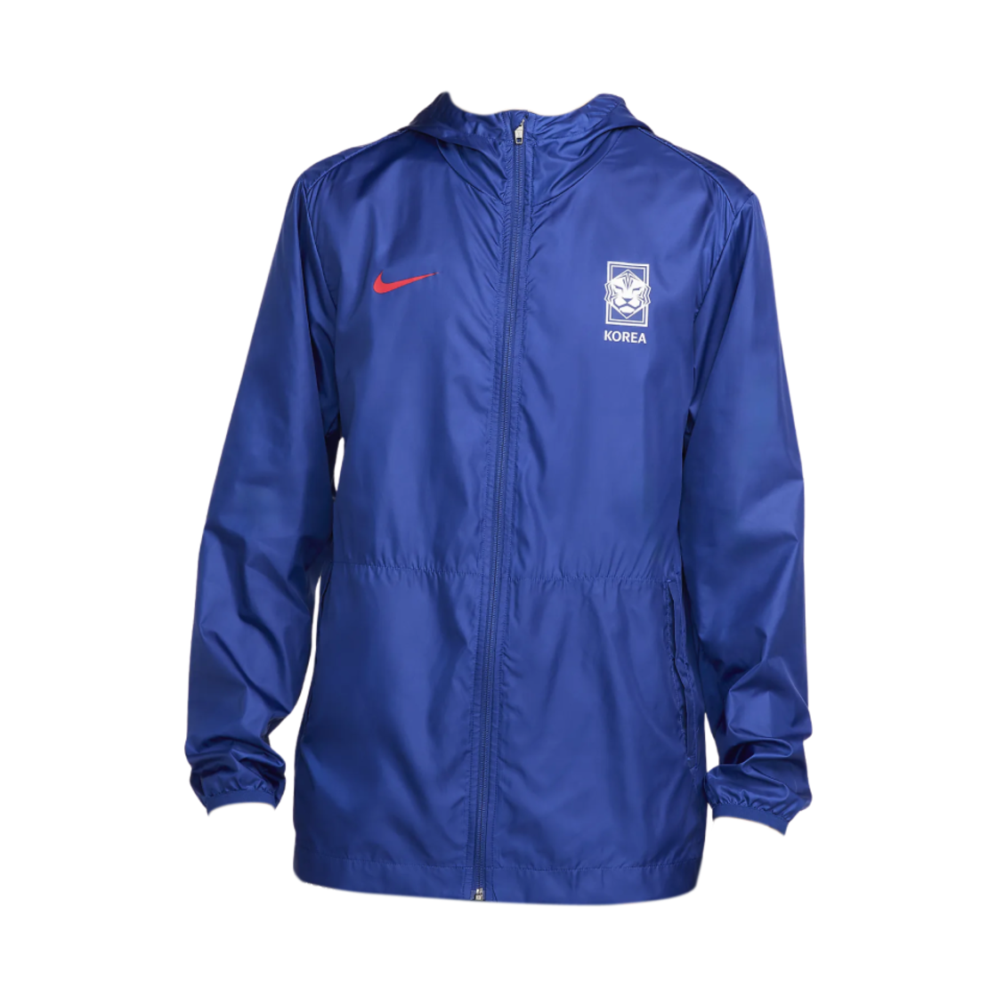 나이키 대한민국 아카데미 프로 축구 후드 레인 자켓 글로벌 블루 글로벌 레드 - 아시아(Nike Korea Academy Pro Soccer Hooded Rains Jacket Global Blue Global Red - Asia) - 1