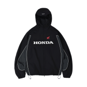 Honda Hoodie Cap Track Jacket_Black